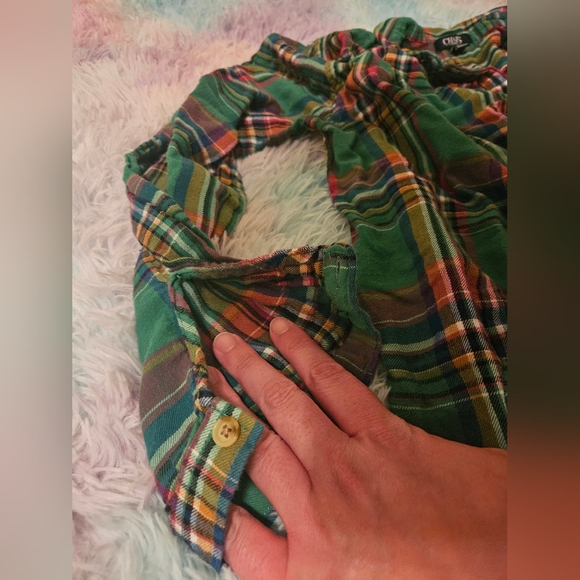 Chaps Denim Red/Green Plaid Shirt - Picture 3 of 4